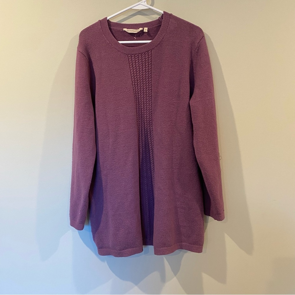 Soft Surroundings Purple Knit Sweater size 1X